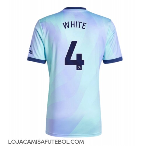 Camisa de Futebol Arsenal Ben White #4 Equipamento Alternativo 2024-25 Manga Curta